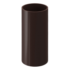 Труба водосточная 1 м LUX Шоколад - Строительные материалы