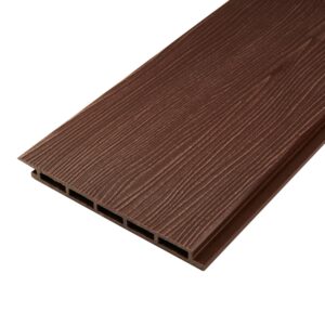 Фасадная панель из ДПК Holzhof 180*14*3000 мм коричневый, м.пог