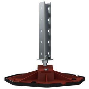 Кровельная опора HILST PLATFORM V 345*345*55мм с антивб.ковр.+h500мм
