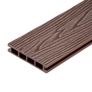 Террасная доска 3D текстура дерева AISTONE из МПК 140*22*4000мм односторонняя, за м.пог