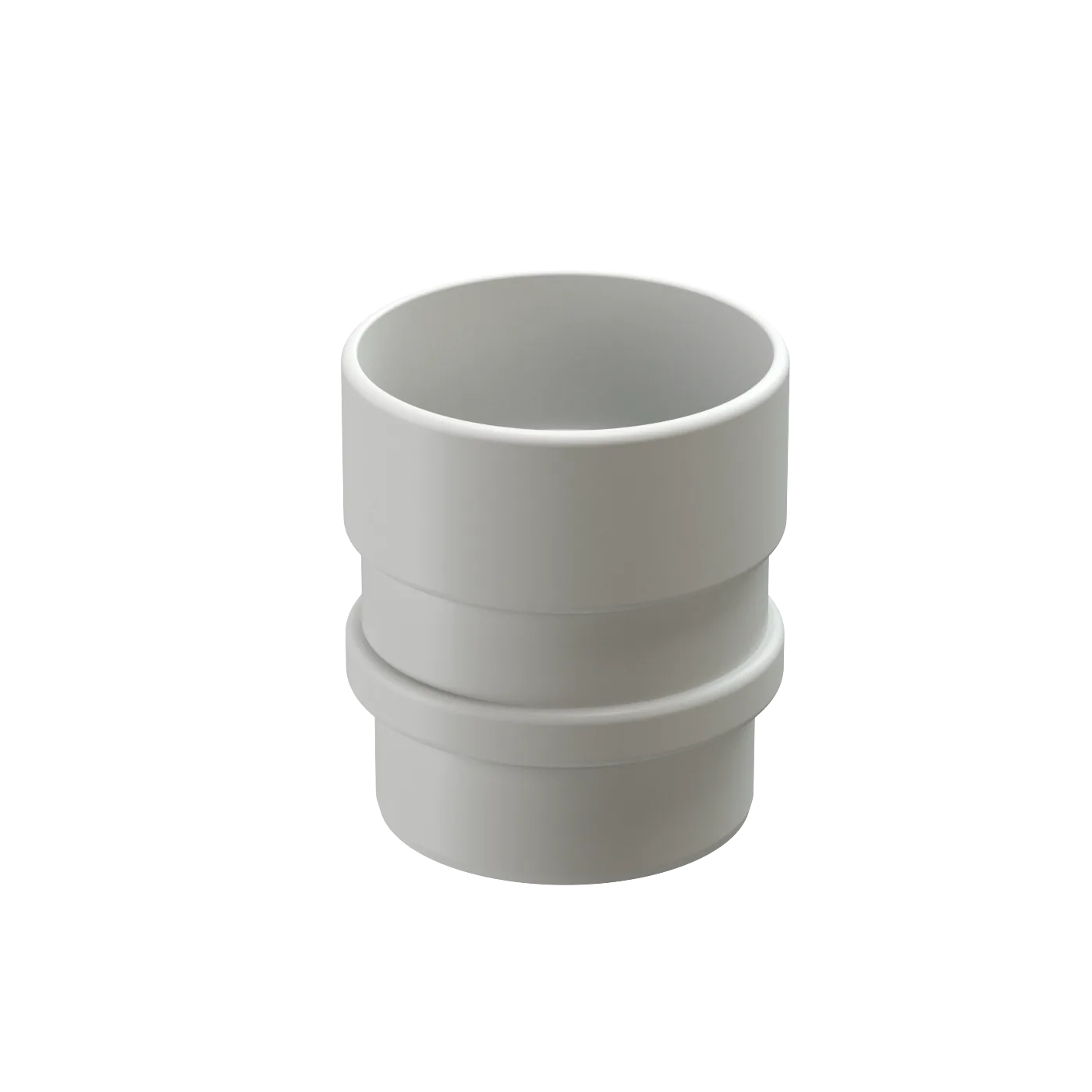 Муфта соединительная для водостока Люкс (Lux) Пломбир, (RAL 9003)