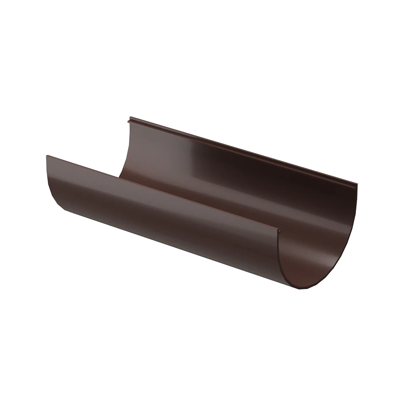 Желоб водосточный 3 м Стандарт (Standard) Тёмно-коричневый, (RAL 8019)