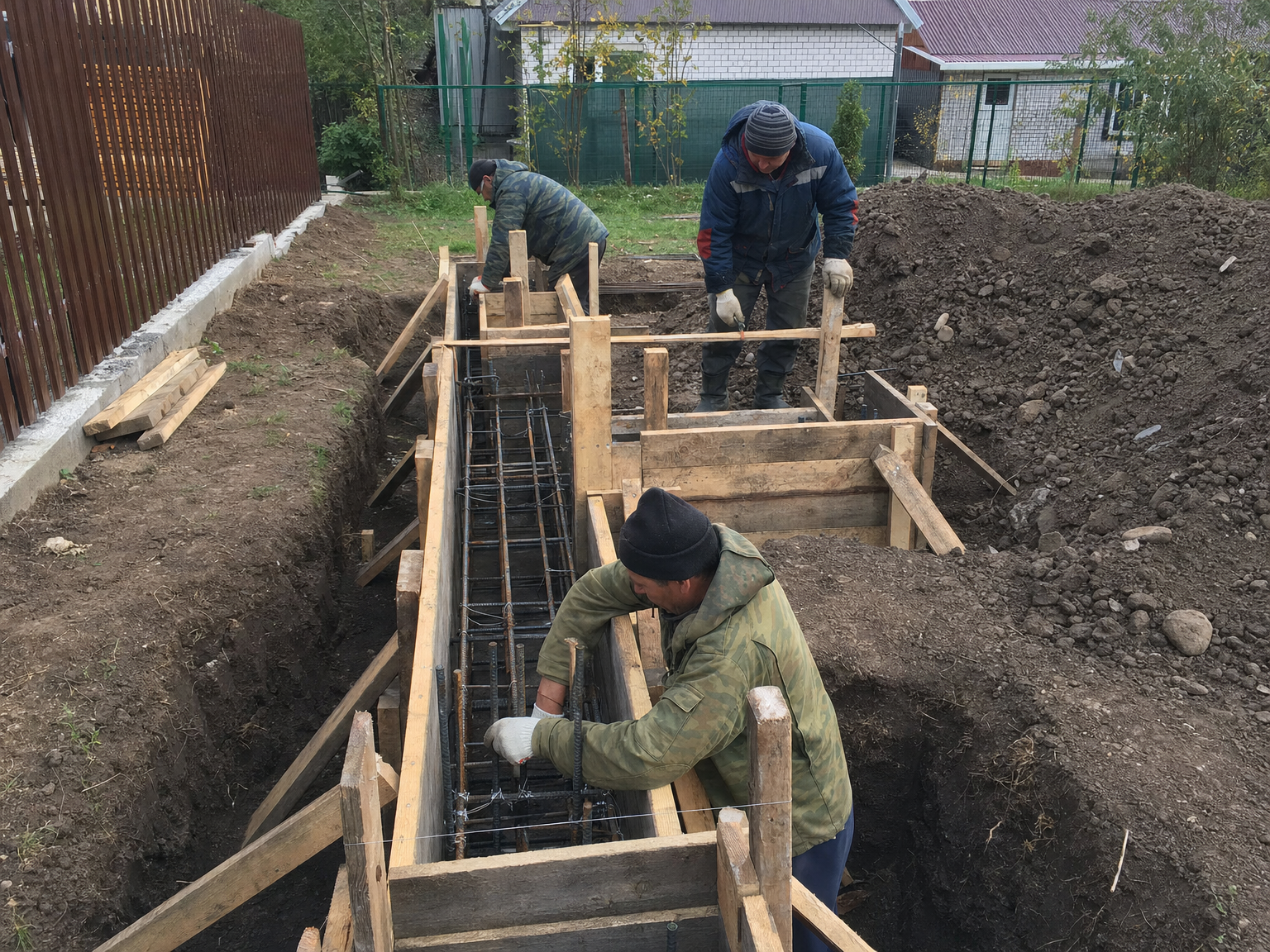 Устройство фундамента дома
