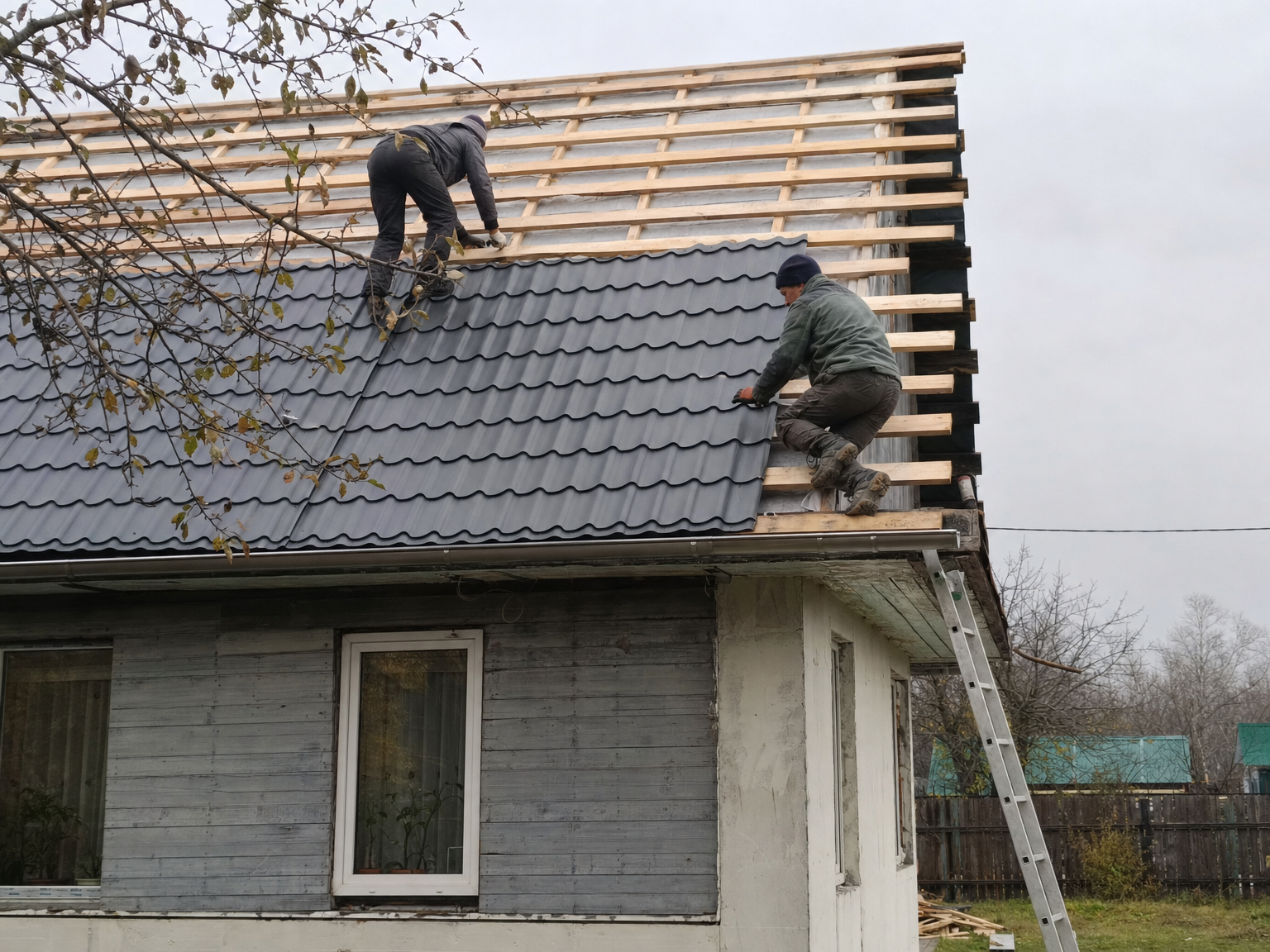 Кровельные работы на доме