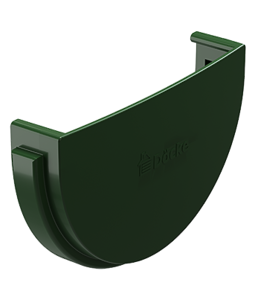 Заглушка жёлоба Стандарт (Standard) Зелёный, (RAL 6005)